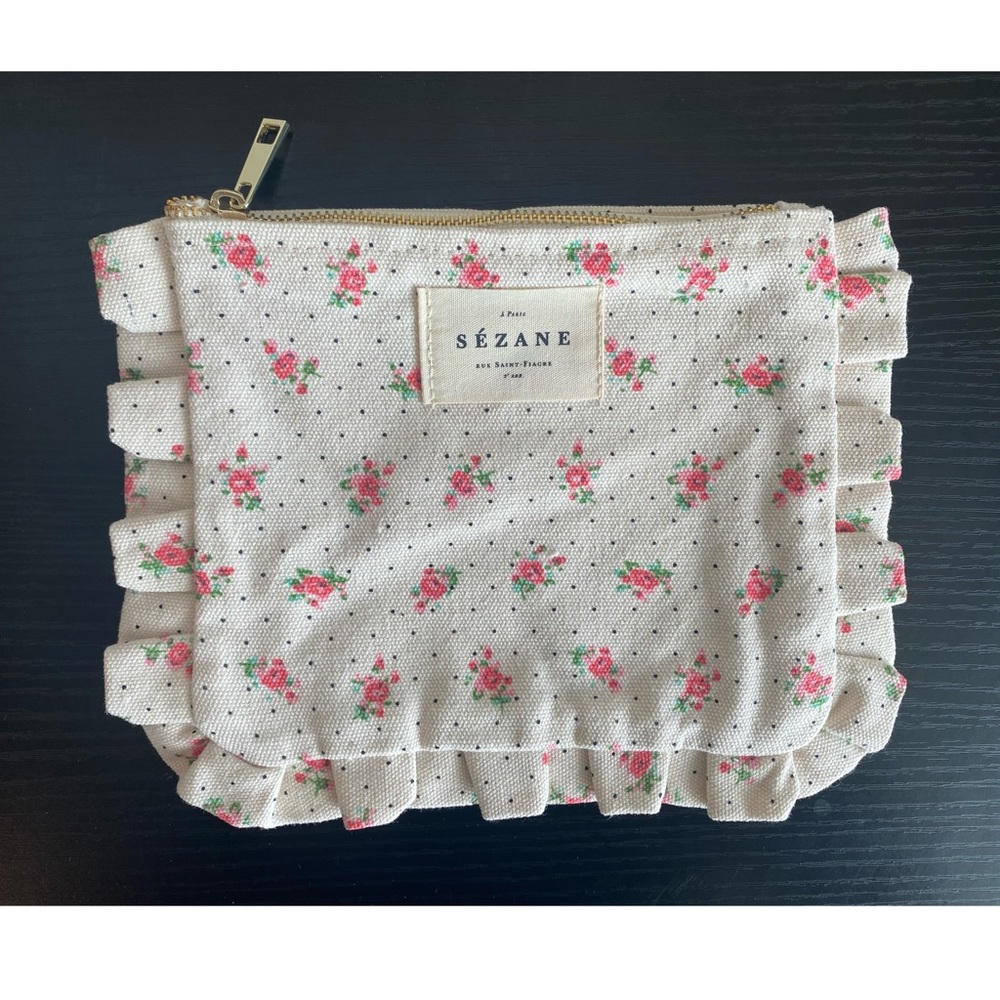 Sézane Floral Pouch NWOT